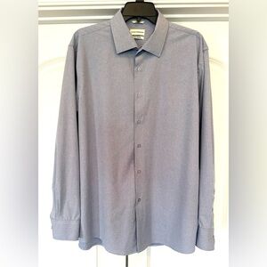 Lucky Brand Men's Long Sleeve Button Down Baby Blue Collard Shirt XL 34/35